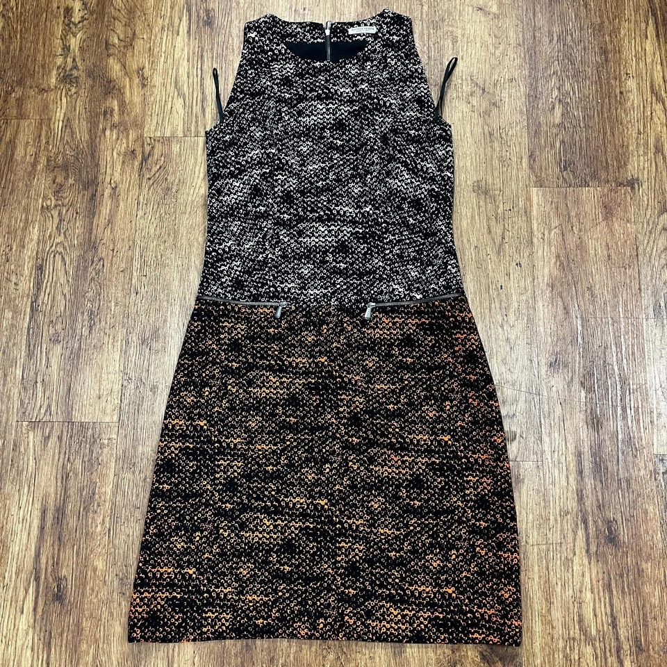 Vestido Bottega Veneta Talla Pequeña Negro Marrón Hecho en Italia (BFD) Foto 3 de 4