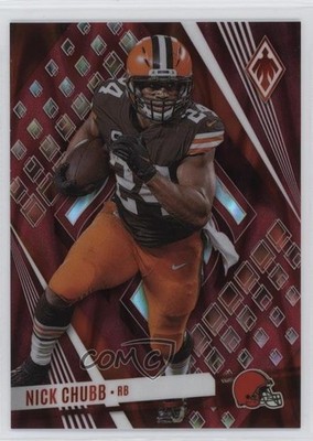 2023 Panini Phoenix Red Seismic SP Variation 117/199 Nick Chubb #49 19di