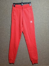 Adidas Track Pants Sweatpants Red Trefoil Logo Primegreen Collection Small