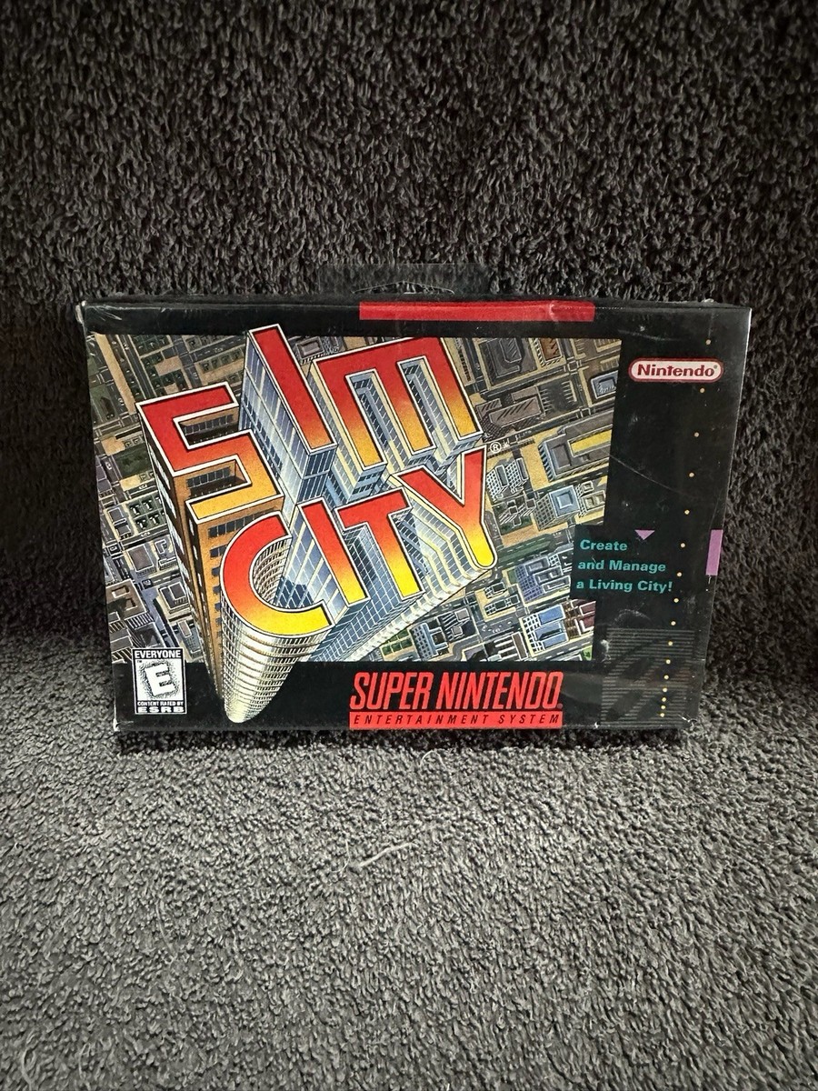 SimCity (Super Nintendo Entertainment System, 1991) 45496830038| eBay