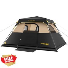 FanttikOutdoor Khaki 10'x9'x66" Tent
