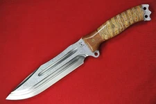 Busse Custom Hell Razor 2 .22" Nuclear Option INFI, Black G10 G-rexed Maarble