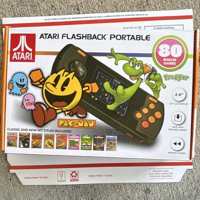 Atari Flashback Portable Handheld Console 80 Built-In Games Black Boxed