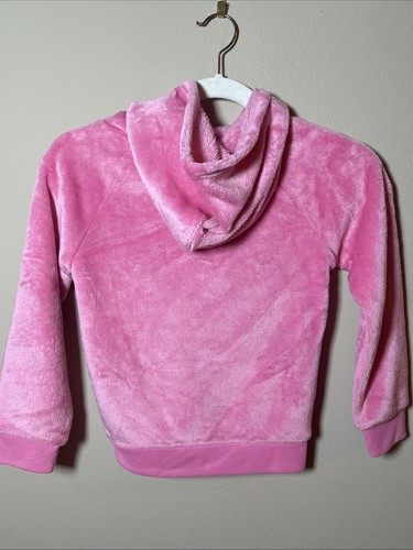 Sanrio Hello Kitty Fuzzy Pullover Hoodie pink Size 6 Kids Youth NEW - Picture 4 of 4