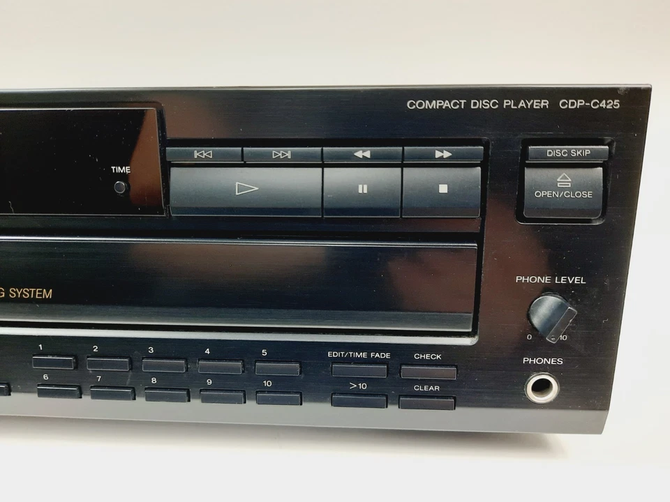 Sony CDP-C425 5-Disc Carousel CD Changer, No Remote, Tested Working - Image 4 of 4