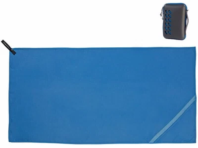 Serviette en microfibres 100 x 50 cm avec sac - coloris bleu - Pearl - Photo 1/4