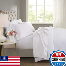 Madison Park 600 Tc Cooling Cotton Blend Solid Sheet 16 Inch Deep Pocket All