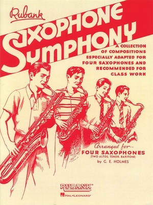 Saxophone Symphony for Quartet or Ensemble Contest Sheet Music Rubank Book