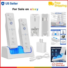 Wii U Remote Charger Station with 2 Rechargeable 2800mAh Batteries USB Charging