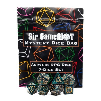Mystery Dice Bag | Set of 7 Polyhedral Gaming Dice | One Set Chosen at Random...