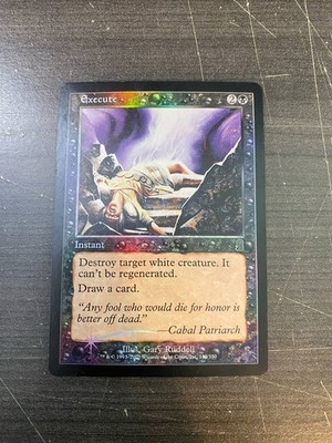 MTG Odyssey --- EXECUTE --- FOIL! Common! Damaged! Magic the Gathering!
