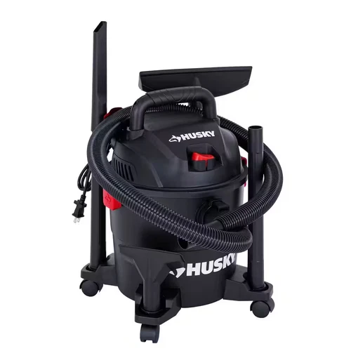 4 Gallon 3.0 Peak HP Wet Dry Vac Shop Vacuum with Locking Hose, Wands, Filters,