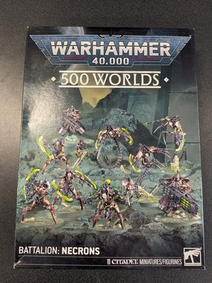 Warhammer 40k 500 Worlds Battalion: Necrons Sealed Brand New