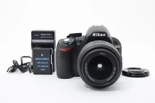 [Working] Nikon D3100 DSLR Camera w/ AF-S DX 18-55mm VR Lens Cap From JAPAN