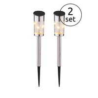 Luxus Solarleuchte AußEnleuchte Gartenleuchte 2ER Set Silber Solarlampe 67974926