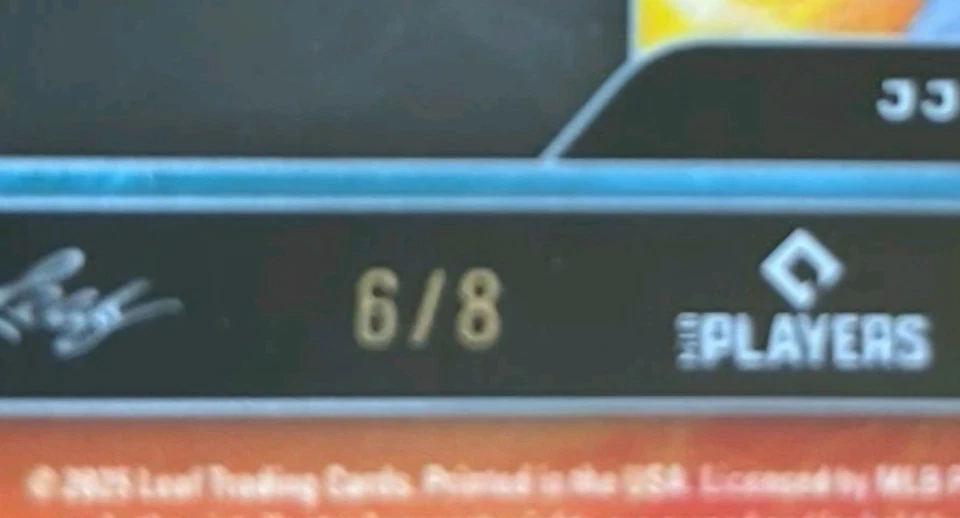 2025 Leaf JJ WETHERHOLT /8 MILB Top 100 Baseball Nation Die-Cut #MB-39  **MINT** - Image 3 of 3