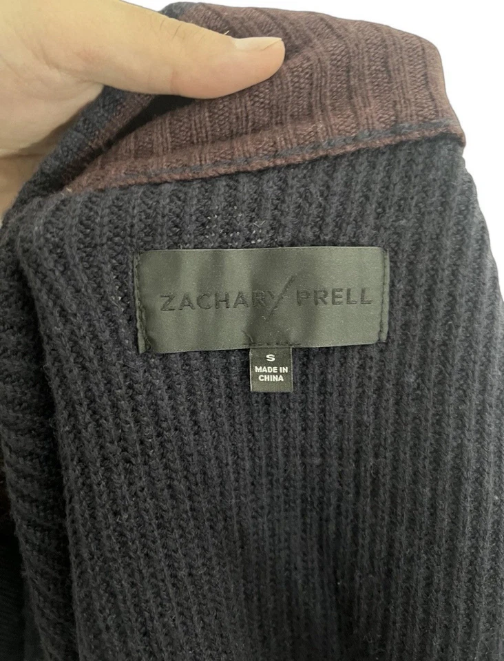 Suéter Zachary Prell para hombre mezcla de lana de cachemir talla pequeña Foto 3 de 4