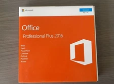 Microsoft Office 2016 Professional Plus DVD+Product Key Sealed | Verified 2 PCs