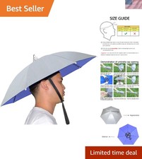 Adjustable Folding Umbrella Hat - Perfect for Fishing, Gardening Outdoor Fun