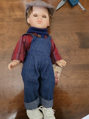 Zapf Creation 21'' Vinyl & Cloth Boy Doll   Sleepy Eyes   Original Outfit 
