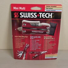 Swiss Tech Mini Multi Tool 8 in 1 Key Ring Tool