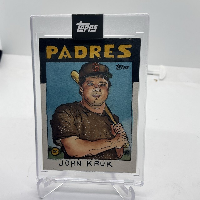2025 Topps Shoebox Treasures Certified Original Painting John Kruk 1/1 #OP-12