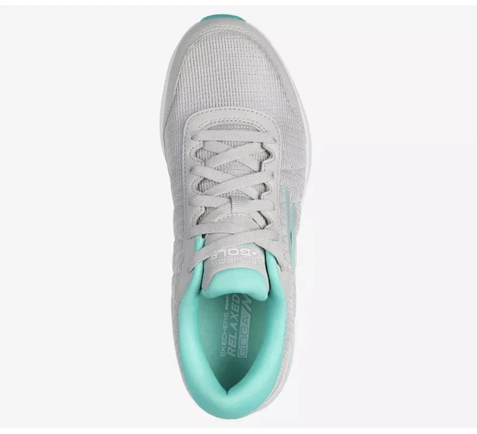 Skechers NWOB Go Golf Max Fairway 4 Golf Shoes Gray/Turquoise Women’s Size 8 - Image 3 of 4