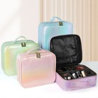 Behaesty Portable Travel Makeup Train Case Cosmetic Jewelry Organizer Storage