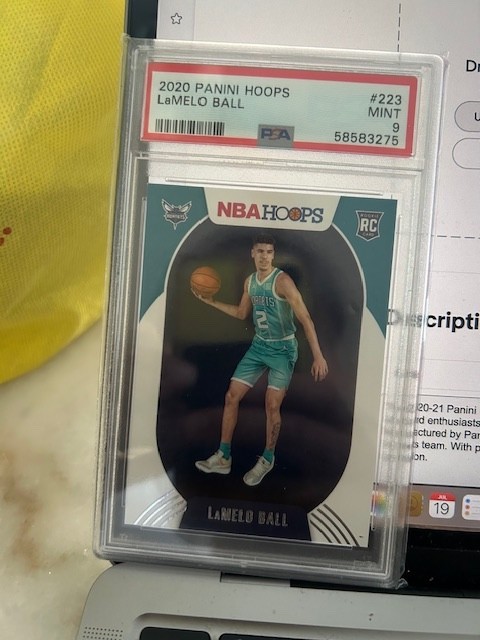 2020-21 Panini NBA Hoops - LaMelo Ball #223 Red Back (RC) psa 9!!!