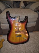 Sunburst Stratocaster Guitar Body , Paulownia, 1.1 kg , super light 