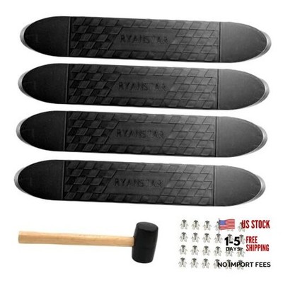 4pack Heavy-Duty Non-Slip 4''x24'' Oval Step Bar Tread Pad - Compatible with