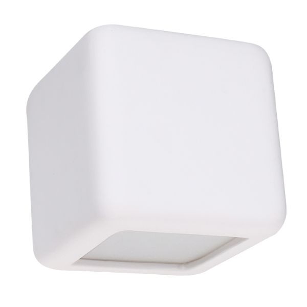 Applique céramique blanc E27 Nesta pour créer un coin lecture cosy dans le salon