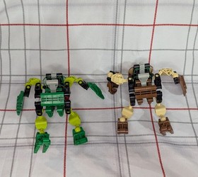 LEGO Bionicle Lehvak Bohrok 8564 8560 , no manual, no box 2 Figure Lot 