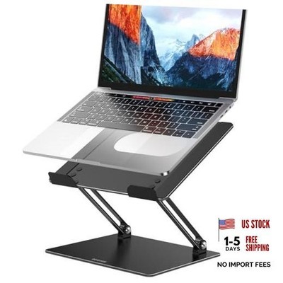 LS10 Laptop Stand for Desk, Ergonomic Adjustable Notebook A-Classic Black