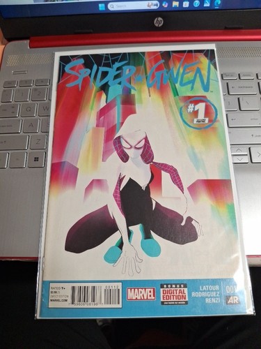 SPIDER-GWEN #1 (2015) Rare 2nd Printing Variant Cover HTF second VF/NM Marvel - Foto 1 di 5