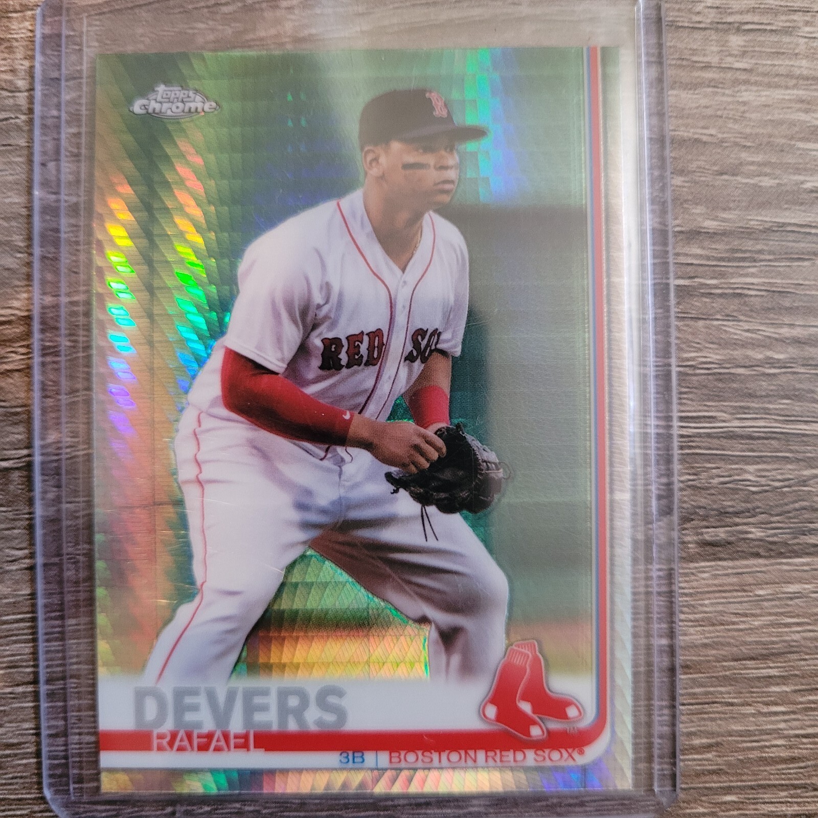 2019 Topps Chrome Rafael Devers Prism Refractor #184