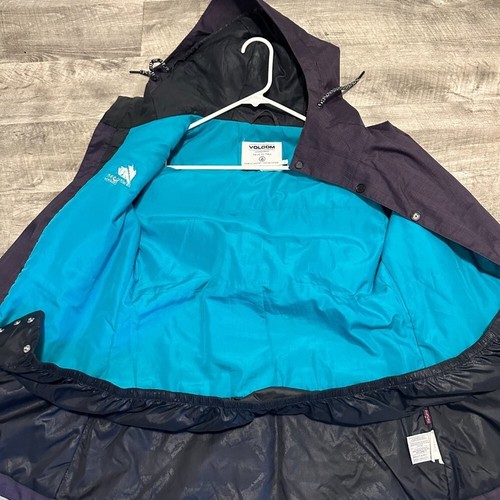 Volcom Button Front Insulated Snowboard Ski Coat Deep Purple / Eggplant Small - Picture 6 of 9