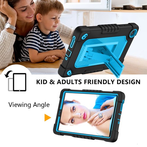 For Lenovo Tab M8 4th Gen TB-300FU Hybrid Case with Kickstand Shoulder Strap - Picture 9 of 31