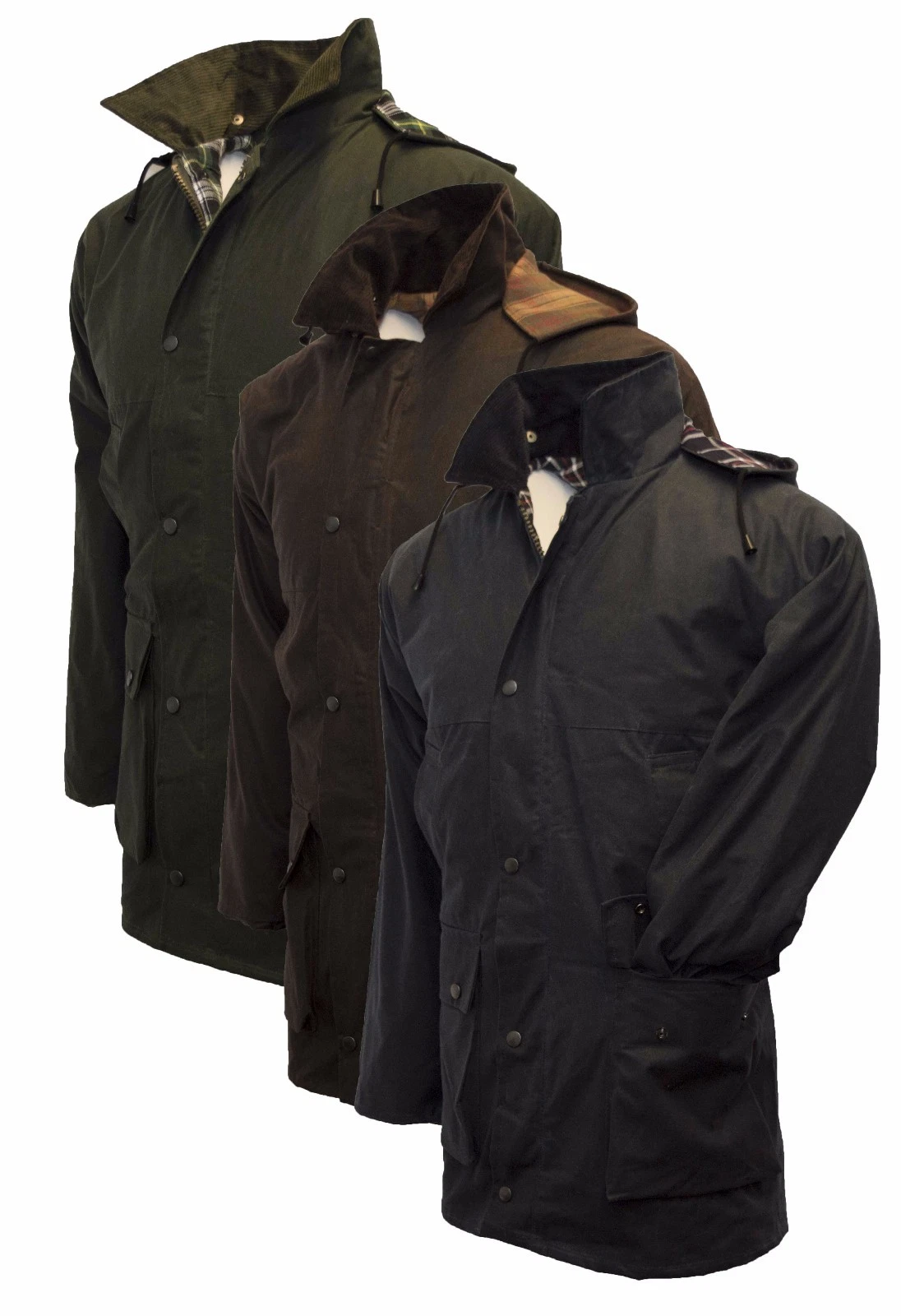 Walker & Hawkes Padded Wax Jacket COTTON Waxed Coat XS-5XL Olive Navy Brown
Opens in a new window or