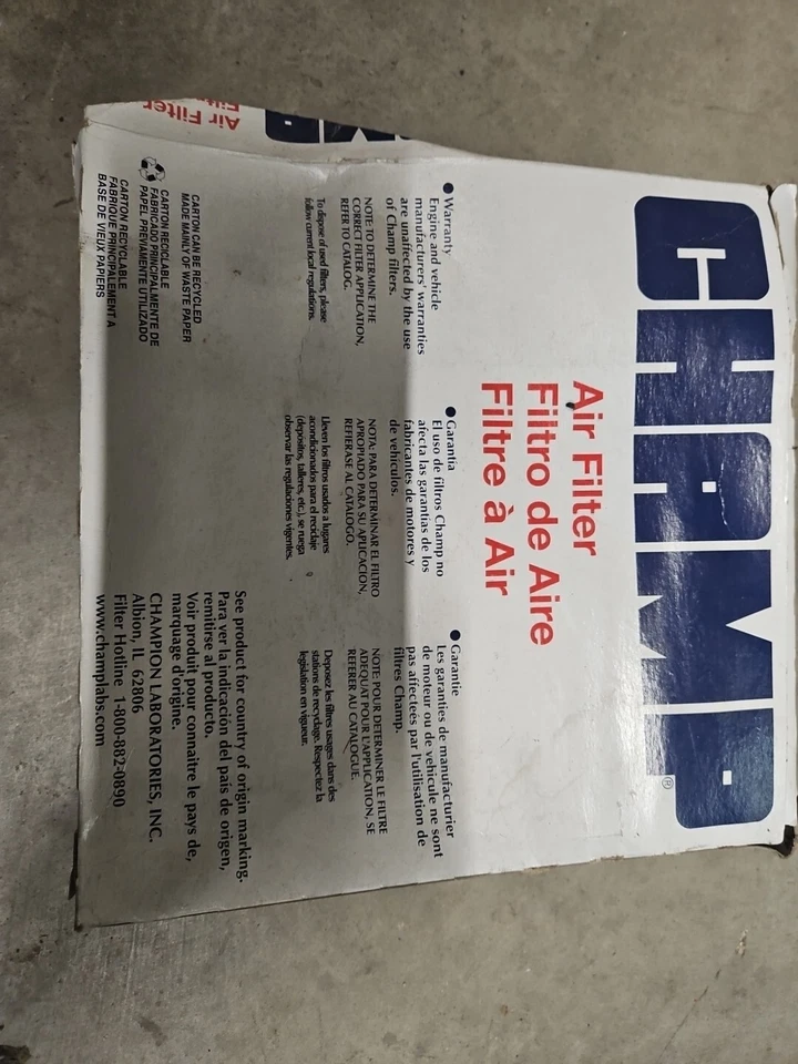 NORS CHAMP AF7984 AIR FILTER For 01-10 DODGE GRAND CARAVAN - Image 3 of 4