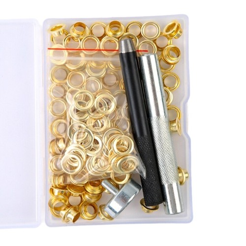 Metal Grommet Tool Kits for Fabric Curtains Canvas Belt DIY - Picture 13 of 14