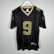 Reebok New Orleans Saints NFL Trikot Youth Large Brees #9 schwarz Vintage Shirt