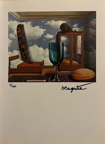 Rene Magritte, Original Hand-signed Lithograph with COA & Appraisal of $3,500 - Picture 2 of 12