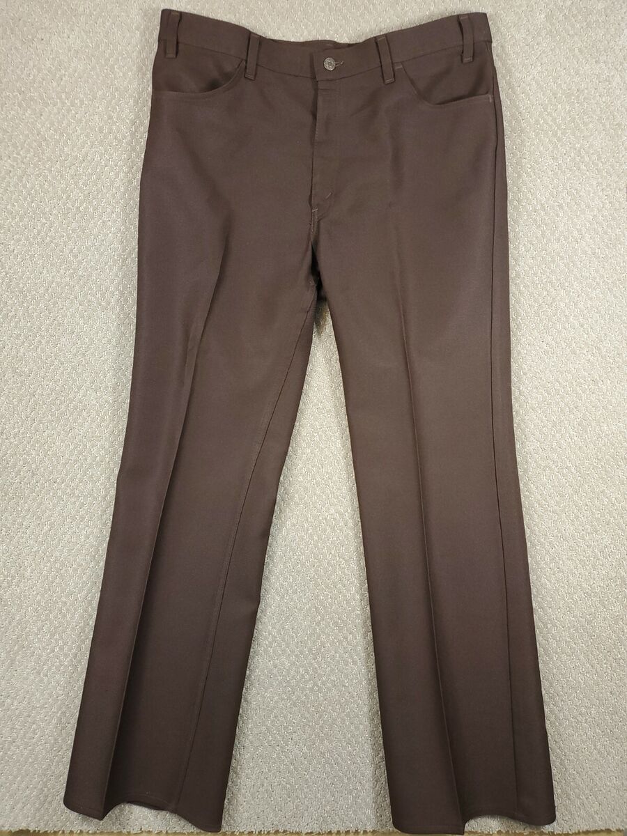 Vintage Levi's Polyester Men's 38x33 Gold Tab Pants Talon 42 Vintage Levi's Polyester Men's 38x33 Gold Tab Pants Talon 42