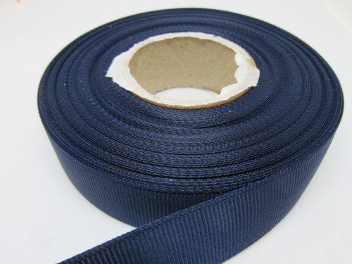 3mm 6mm 10mm 16mm 22mm 38mm 50mm MARINE DUNKELBLAU Ripsband Rippschleifen Schleife - Bild 7 von 10