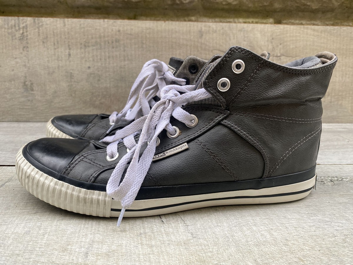 BK British Knights ROCO Fold Down Mid top Faux Leather Fashion