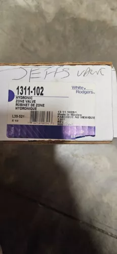 White-Rodgers 1311-102 3-Wire Hydronic Zone Valve
