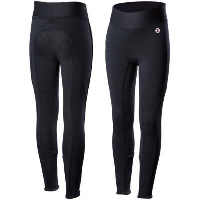 36611 Horze Active JR Silicone Fleece Lined Winter Full Seat Tights NEW