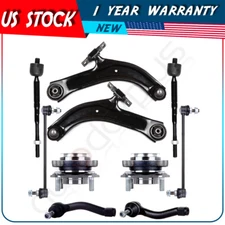 Front Lower Control Arms Sway Bar Wheel Hub Bearings For 2007-2012 Nissan Sentra