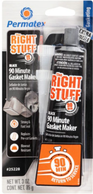 PERMATEX 25228 - 90 Minute Black Gasket Maker - The Right Stuff 3oz. Tube